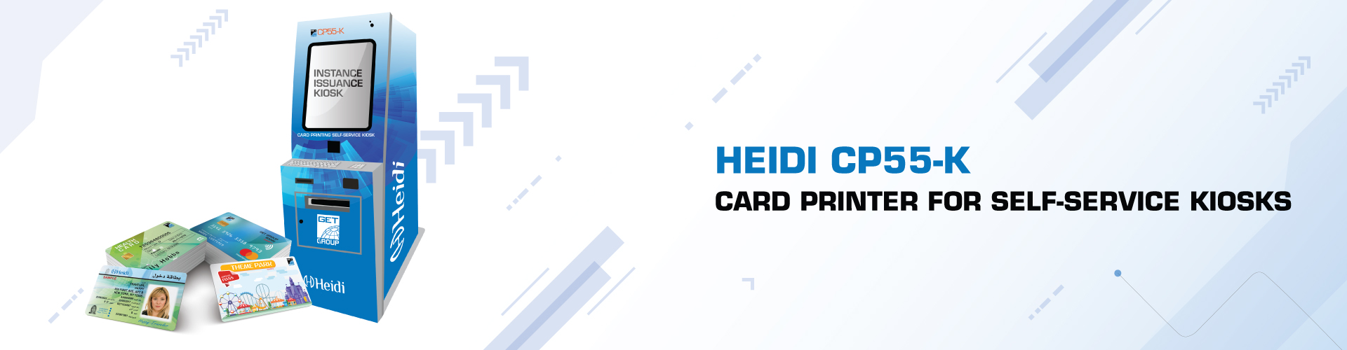 راه‌حل‌های کیوسک چاپ کارت Heidi CP55-K