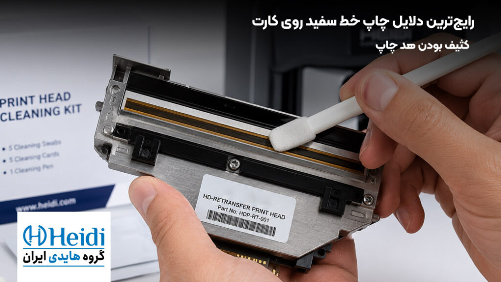 کثیف بودن هد چاپ پرینتر کارت