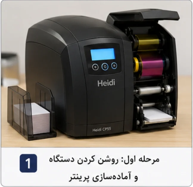 کالیبره کردن پرینتر هایدی مرحله ۱